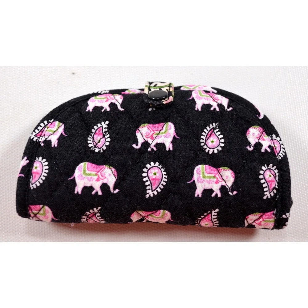 Vera Bradley Small Jewelry Case in Pink Elephant Pattern 5
